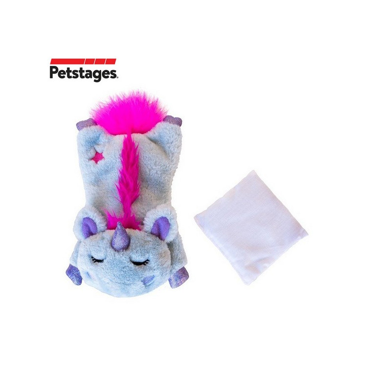 Petstages Unicorn Cuddle Pal Przytulanka z woreczkiem grykidla kota