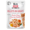 Brit Care Cat Fillets In Gravy Tender Turkey & Savory Salmon Indyk i łosoś