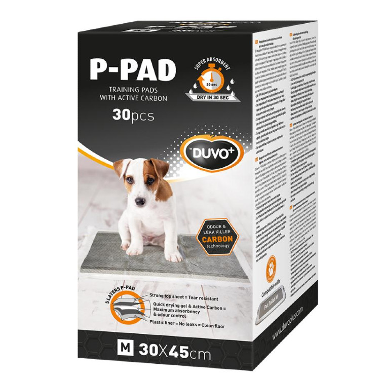 Duvo+ P-Pad Carbon Podkłady dla psa z węglem aktywnym 30szt
