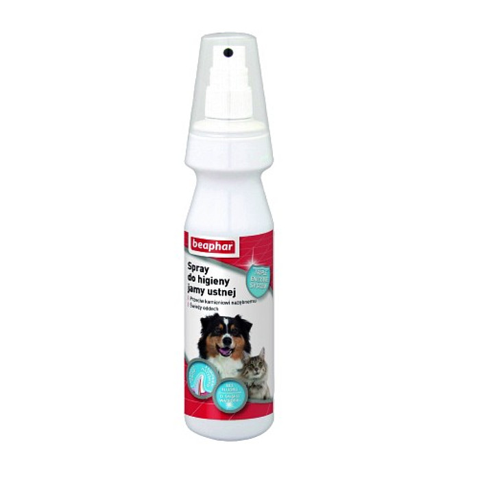 Beaphar Spray do higieny jamy ustnej dla kota Smak wątróbki 150ml