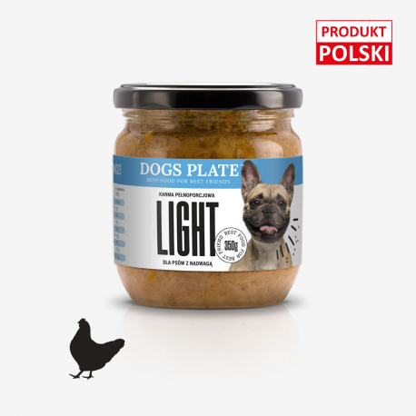 Dogs Plate Light Kurczak dla psów z nadwagą