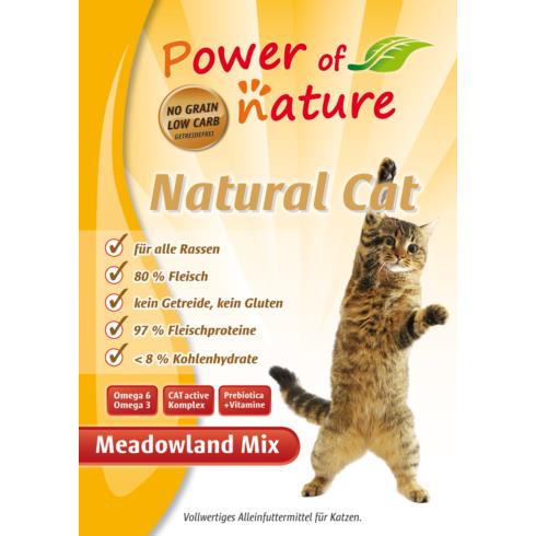 Power of Nature Natural Cat Meadowland Mix kurczak, indyk, łosoś
