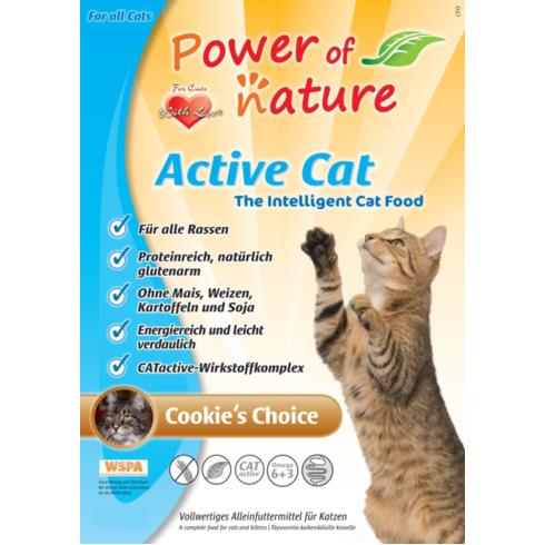 Power of Nature Active Cat Cookies Choice Kurczak
