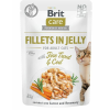 Brit Care Cat Fillets In Jelly Trout and Cod Pstrąg i dorsz