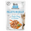 Brit Care Cat Fillets in Jelly Turkey and Shrimps Indyk, krewetki